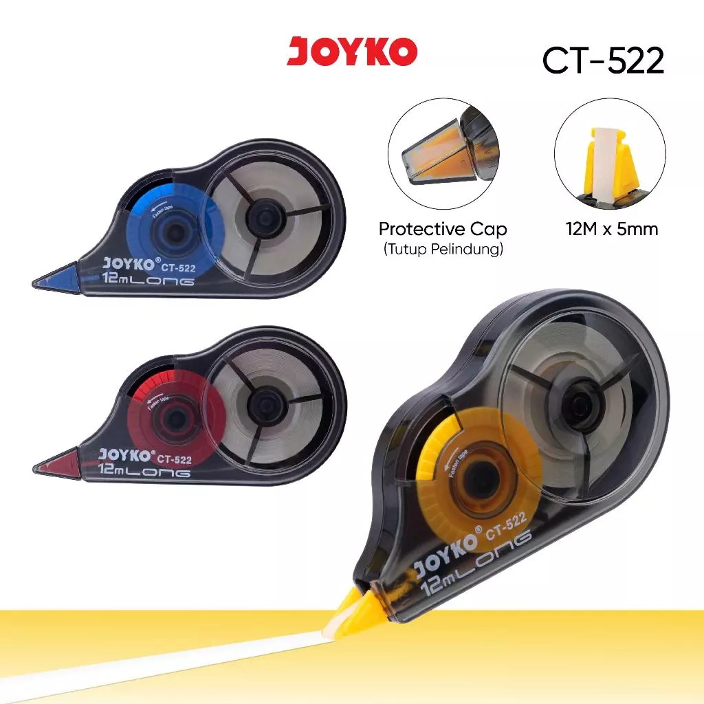 JOYKO Correction Tape Pita Koreksi CT-522 12Meter