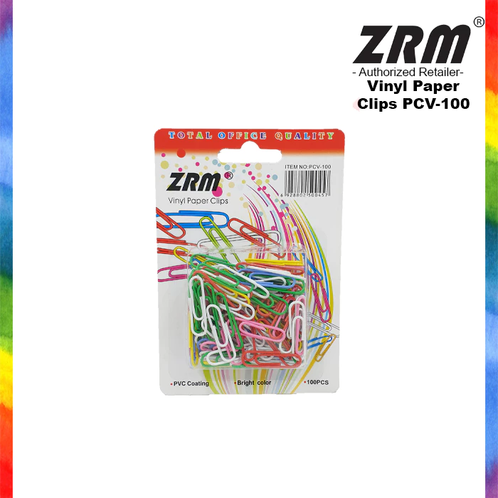 ZRM PCV-100 Klip Kertas PVC / Vinyl Paper Clips